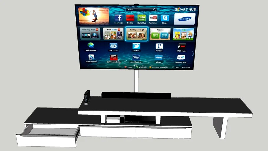 Harvey Norman TV unit 3d model