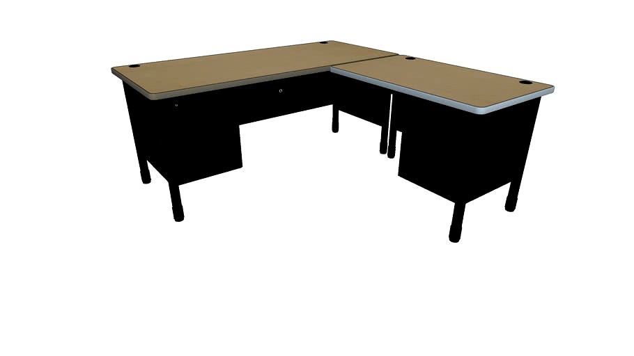 OFM 66366R Mesa R-Shaped Desk with Right Return