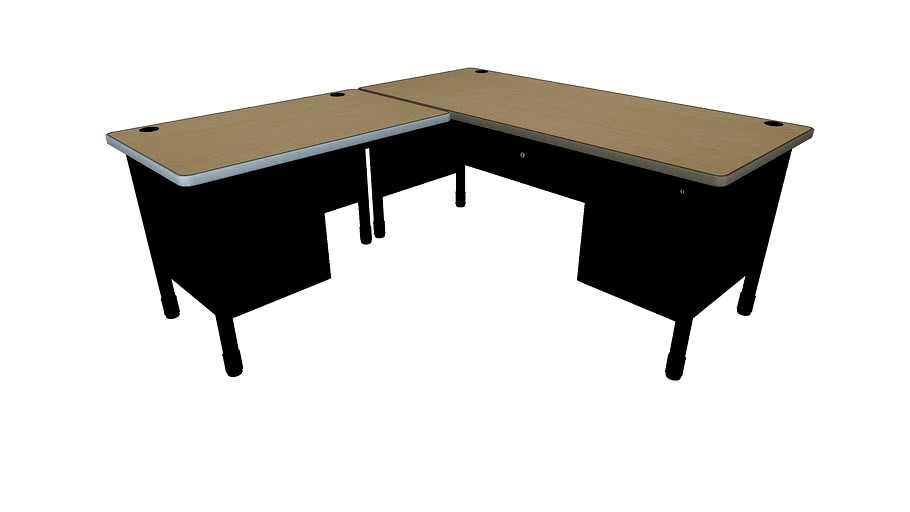 OFM 66366L Mesa L-Shaped Desk with Left Return