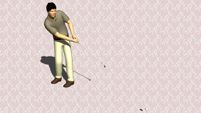 Man golf