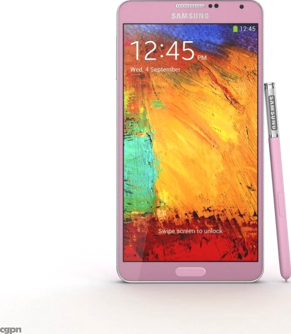 Samsung Galaxy Note 3 Pink3d model