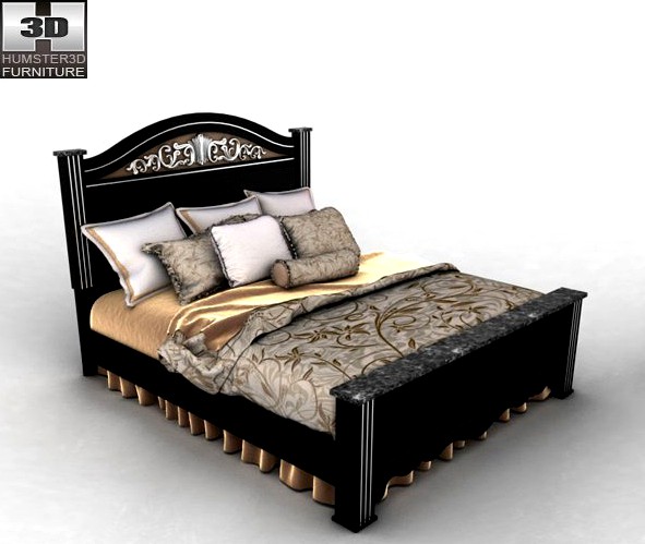 Ashley Constellations King Poster Bed3d model