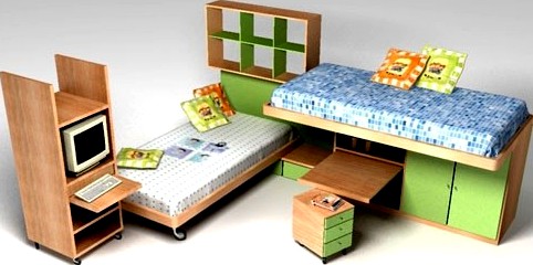 Kids Bed3d model