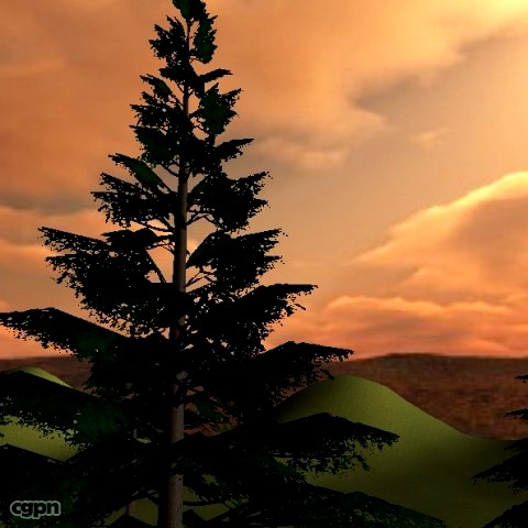 Healthy Low Polygon Tree3d model