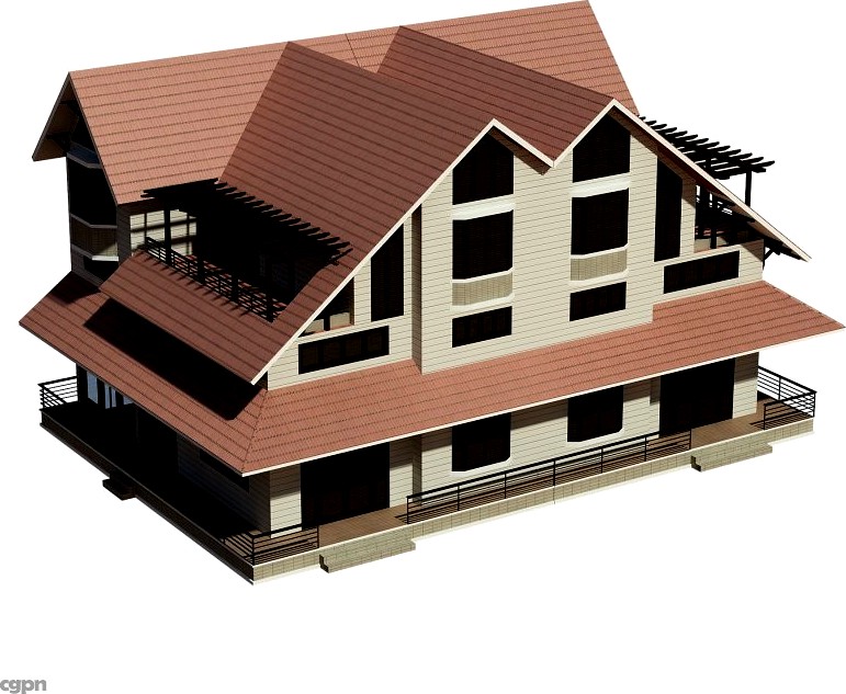 Semi Detached House3d model