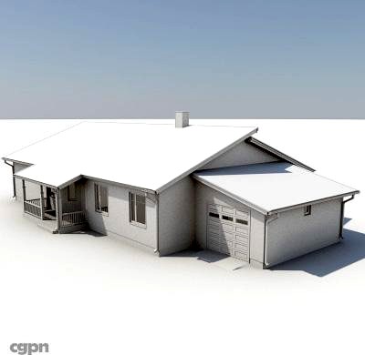 One Story House 143d model