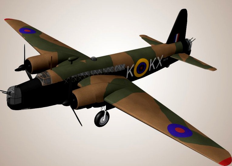Vickers Wellington3d model