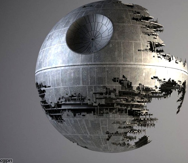 Star Wars Death Star destroyed3d model