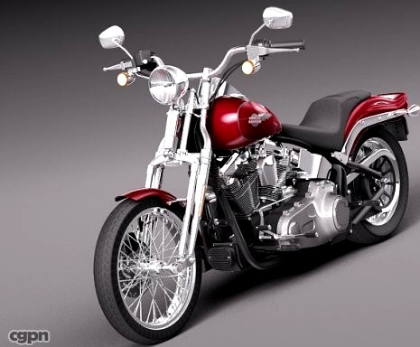 Harley Davidson Softail Springer 2006-20123d model