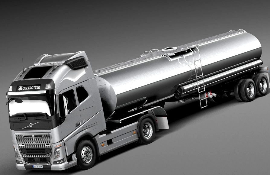 Volvo FH16 Globtrotter Tanker 2013-20153d model