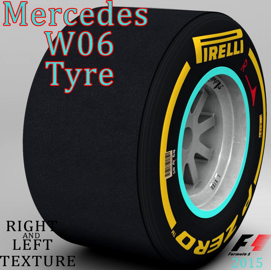 W06 Soft Rear tyre3d model