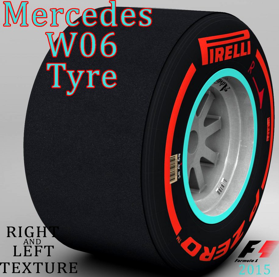 W06 Supersoft rear tyre3d model