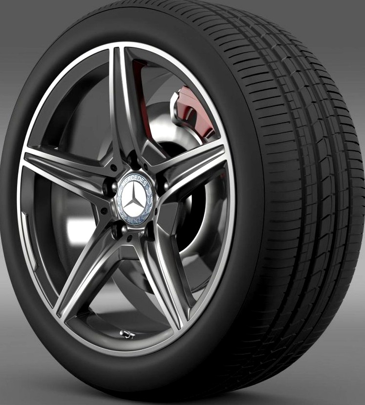 Mercedes Benz C 400 4Matic AMG line wheel3d model