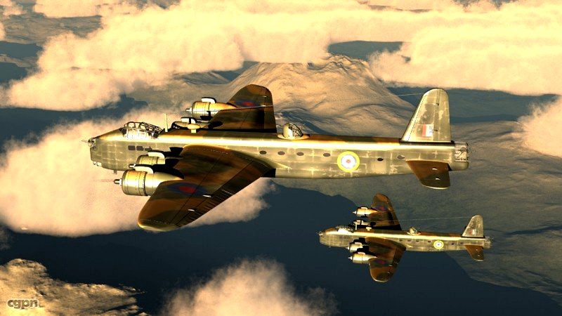 Short Stirling MK 1 Bomber3d model