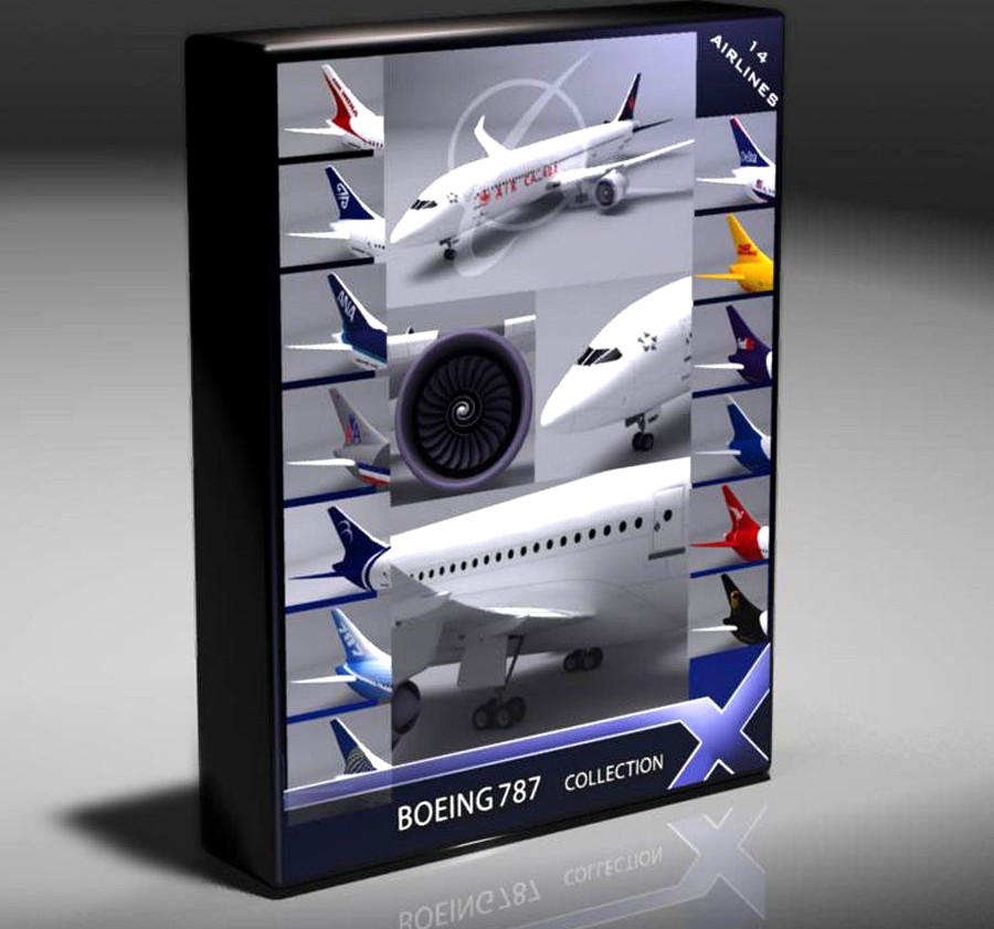 Boeing 787 Dreamliner Collection3d model