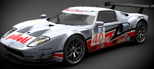 Ford GT 40 Robertson Racing №40 20093d model