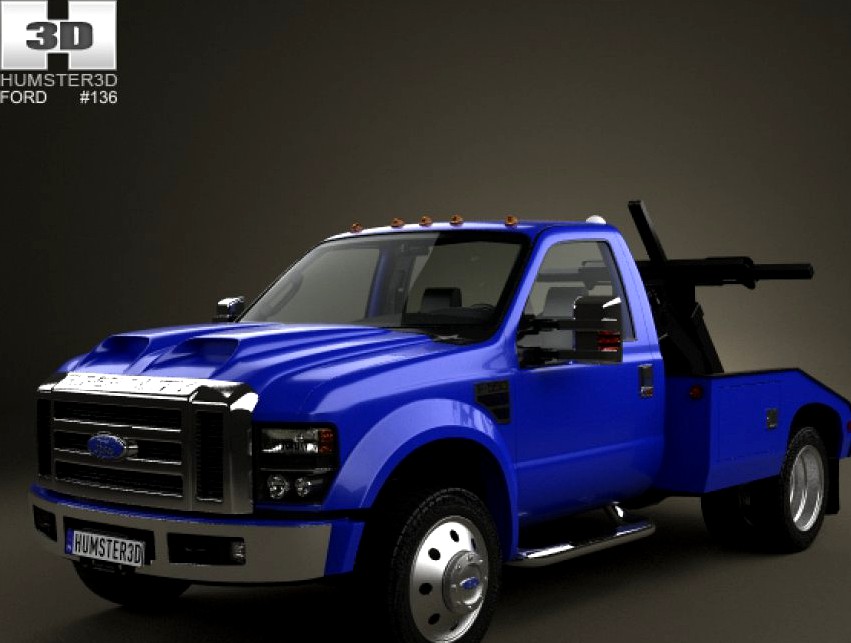 Ford Super Duty F-550 Tow Truck with HQ interior 20053d model