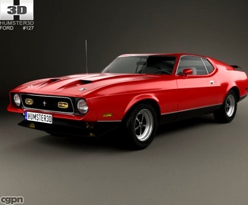 Ford Mustang Mach 1 19713d model