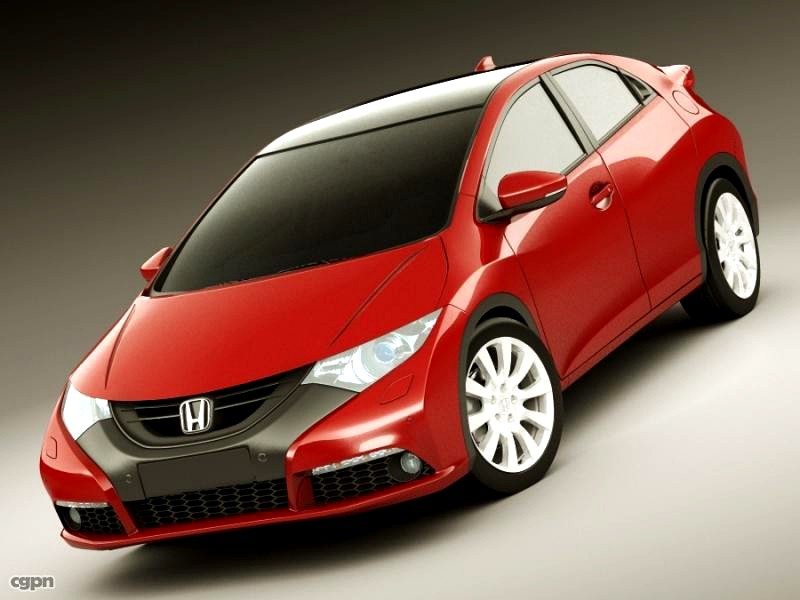 Honda Civic EU 2012 5 Door3d model