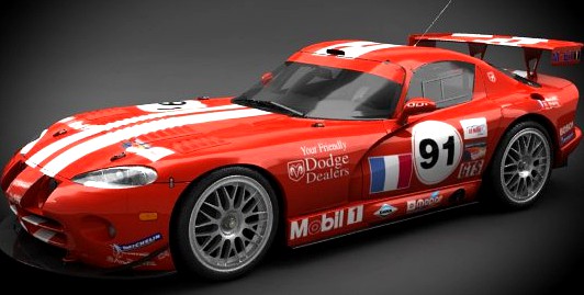Dodge Viper GTS-R Racing 20003d model