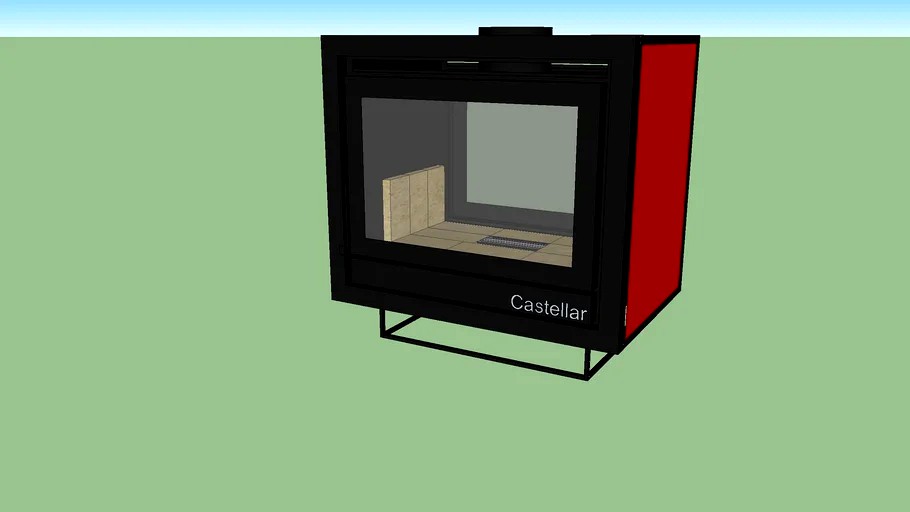 Lareira Dupla Face Externa 825