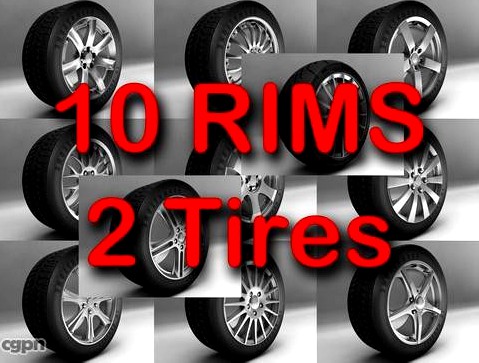 Rims and Tires3d model