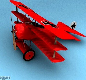 Fokker DR.1 Triplane Red Baron3d model