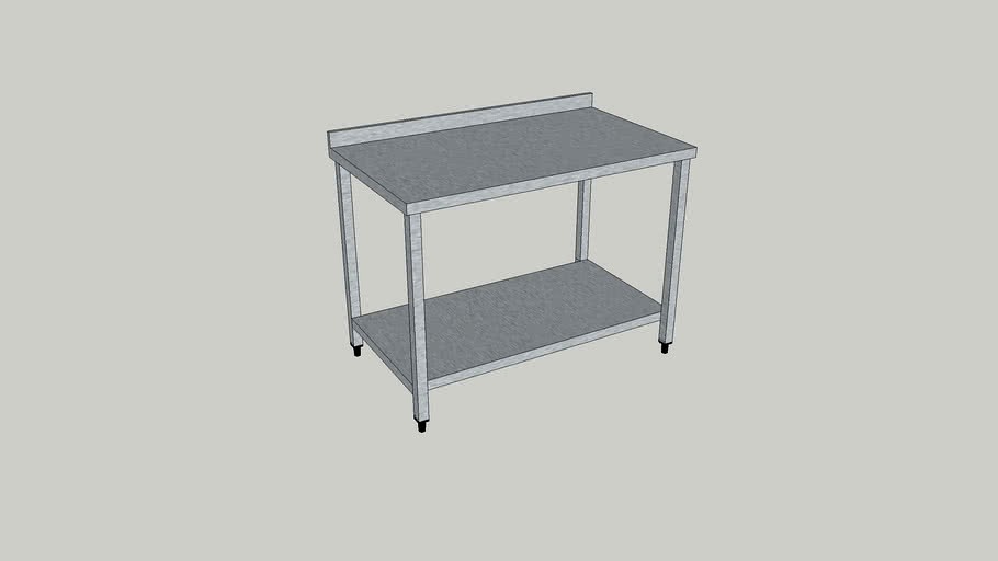 Worktable w./bottom shelf