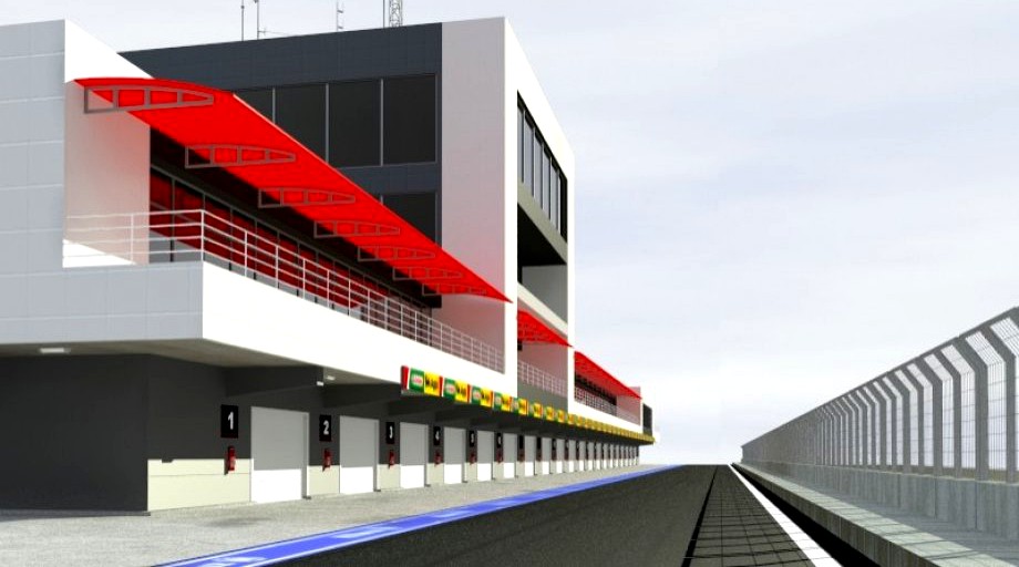 Pit stop building3d model