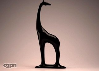 Giraffe bibelot3d model
