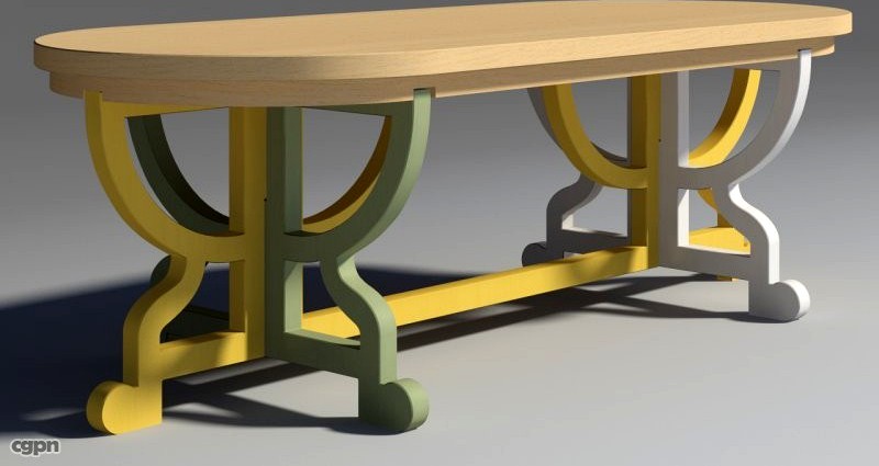 Paper Table Patchwork3d model