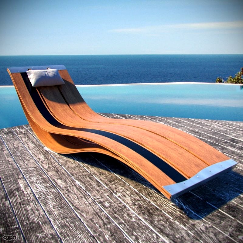Luxury designed Sunbed3d model