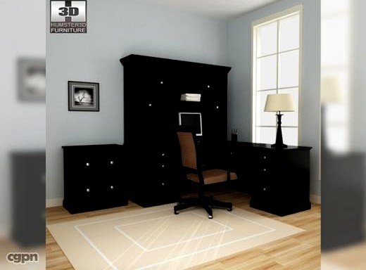 Home Workplace furniture 06 Set3d model