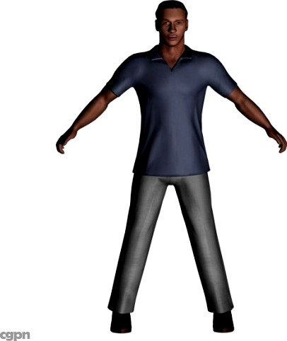 Young Black Man3d model