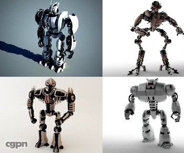 Robot collection3d model