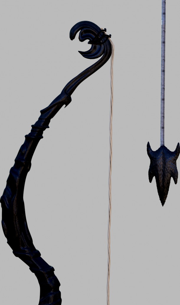 Fantasy bow3d model