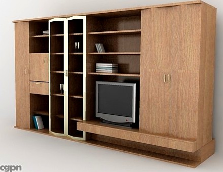Brown Library3d model