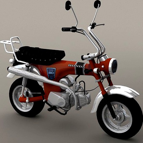 1969 Honda DAX Minibike3d model