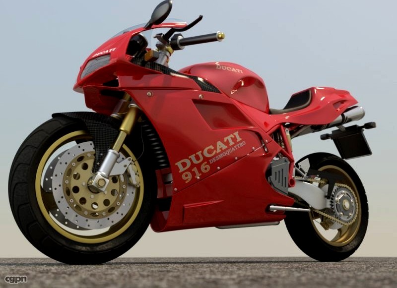 _Ducati 916 Iray 3.0 3ds max 20143d model