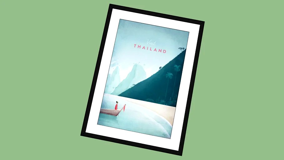 Quadro Thailand da Série _Travel Poster Co._ by Henry Rivers