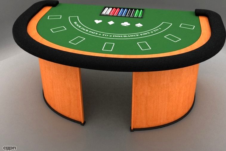 Black Jack Table3d model