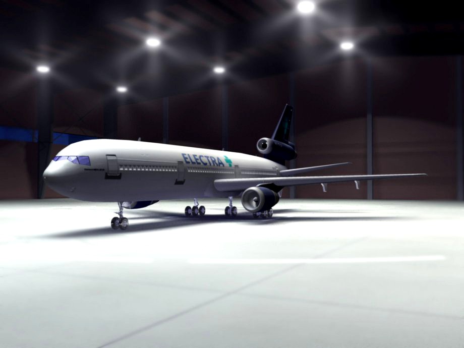 DC-10 Electra Airlines3d model