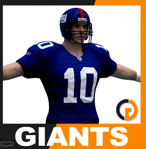 NFL Player New York Giants3d model