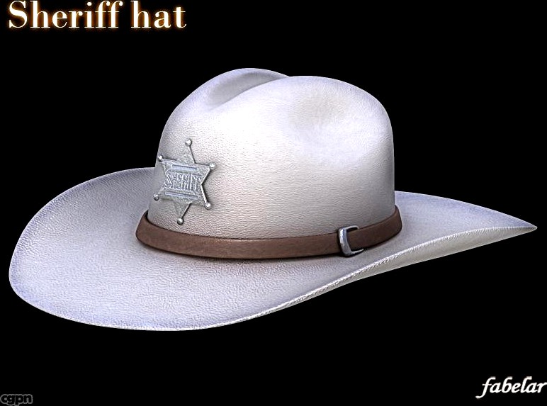 Sheriff hat3d model