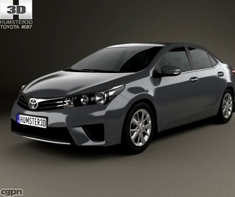 Toyota Corolla sedan 20143d model