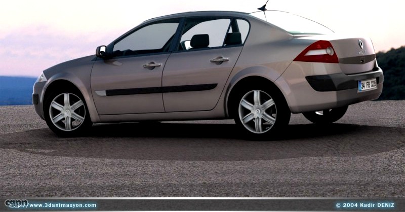 Megane II Sedan3d model
