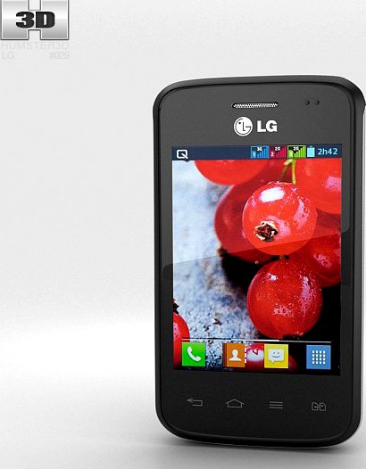LG Optimus L1 II TRI Black3d model
