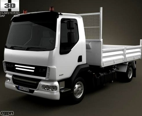 DAF LF Dropside Tipper 20113d model