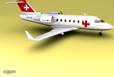 Challenger 604 intercontinental business jet3d model