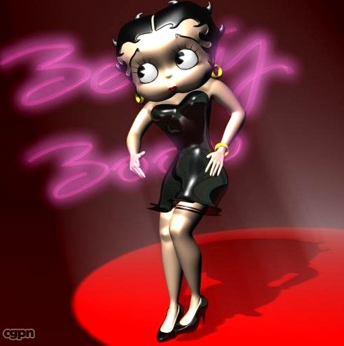 Betty Boop 3D RIGGED3d model